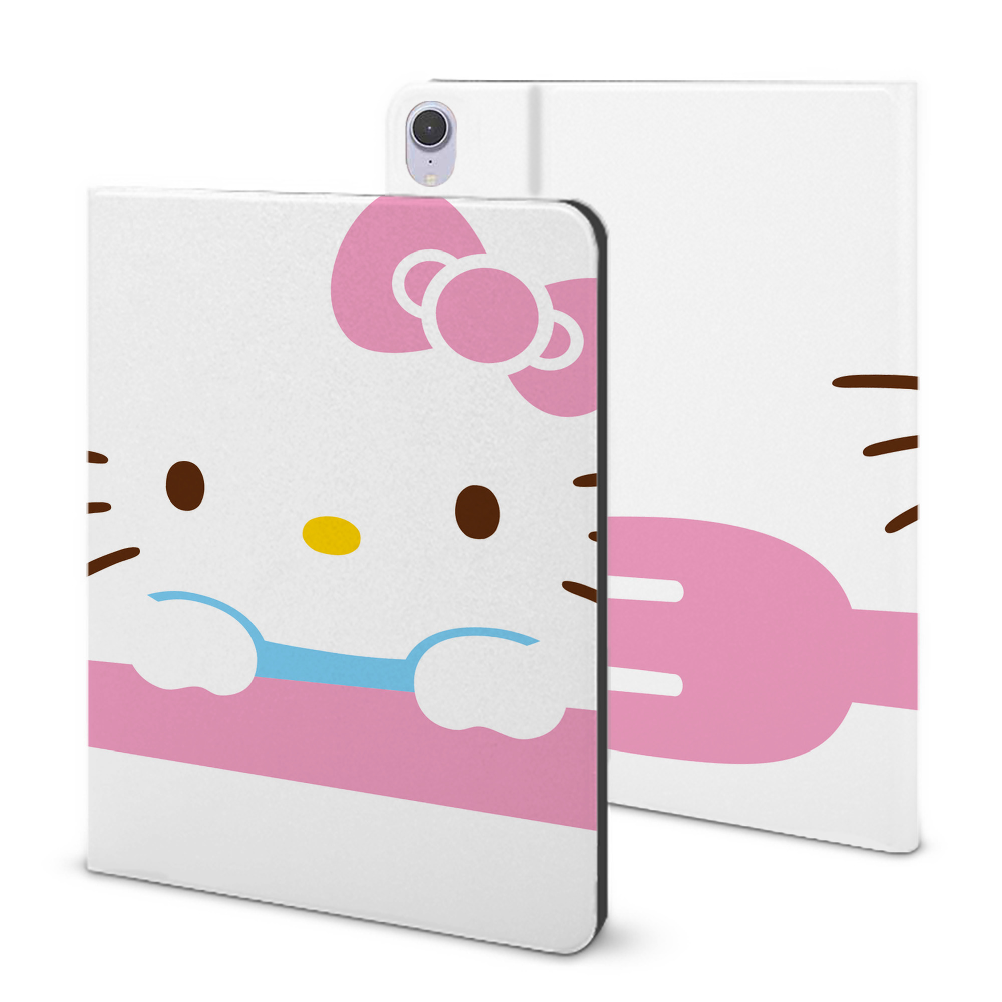 （画像用） Hello Kitty ハローキティ IPad ケース ブック型 PUレザー TPU 耐衝撃 軽量 薄型 ペン収納なし 全面保護 IPad 各モデル対応